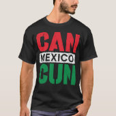 Cancun Mexico Vakantie Souvenir 2023 Bech Zomer T-shirt (Voorkant)