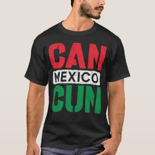 Cancun Mexico Vakantie Souvenir 2023 Bech Zomer T-shirt