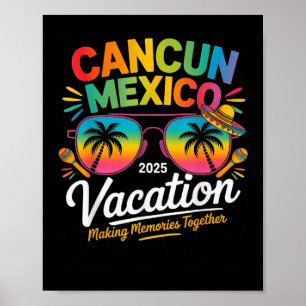 Cancun Mexico Vakantie Strand 2025 Reis Groep Poster