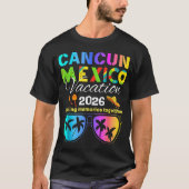 Cancun Mexico Vakantie strand T-shirt (Voorkant)