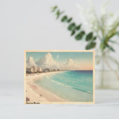 Cancun Mexico Vintage Reizen Briefkaart (Staand voorkant)