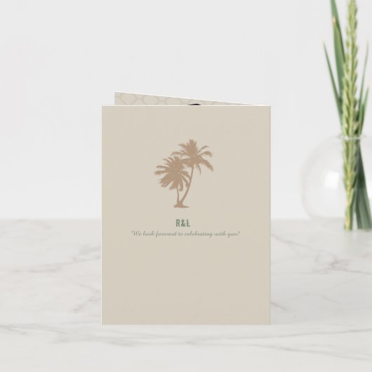 Cancun Mexico Wedding Passport Uitnodiging (Achterkant)