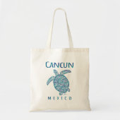 Cancun Mexico Zee Turtle Beach Tote Bag (Voorkant)