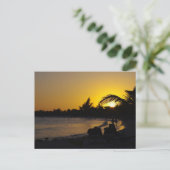 CANCUN Ocean Sunset Travel Briefkaart (Staand voorkant)