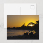 CANCUN Ocean Sunset Travel Briefkaart (Voorkant / Achterkant)