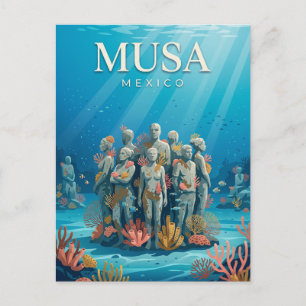 Cancun Onderwater Museum Mexico Briefkaart