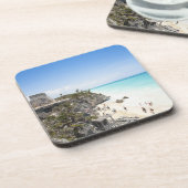 Cancun, Quintana Roo, Mexico - Ruins on a hill Onderzetter (Linkerzijde)