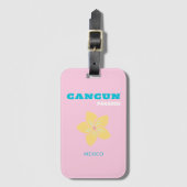 Cancun Reiskunst, Reiskunst, Preppy, Preppy Kamer Bagagelabel (Voorkant (verticaal))