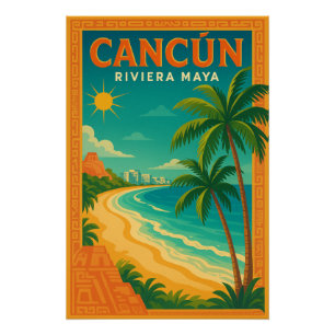 Cancún – Riviera Maya reizen Perfect Poster