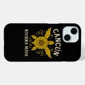 Cancun & Riviera Maya Tropische Vakantie Retro Typ Case-Mate iPhone Case (Achterkant (horizontaal))