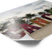 Cancun Sign - Playa Delfine, Mexico Foto Print Afdruk (Hoek)