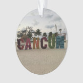 Cancun Sign - Playa Delfine, Mexico-Ornament Ornament (voorkant)