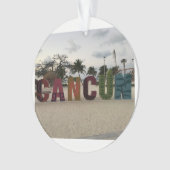 Cancun Sign - Playa Delfine, Mexico-Ornament Ornament (voorkant)
