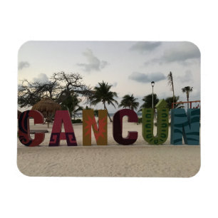 Cancun Sign - Playa Delfine, Mexico Photo Magnet Magneet