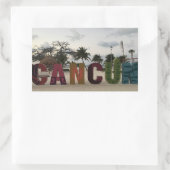 Cancun Sign - Playa Delfine, Mexico-Stickers Rechthoekige Sticker (Tas)