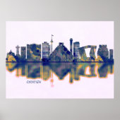 Cancun Skyline Poster (Voorkant)