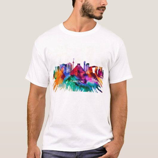 Cancun Skyline T-shirt (Voorkant)