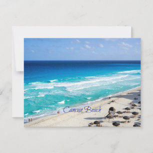 Cancun-strand, Mexico Briefkaart