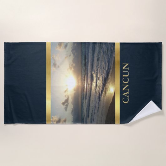 Cancun Sunrise Strandlaken (Voorkant)