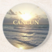 Cancun Sunrise Zandsteen Onderzetter (Voorkant)