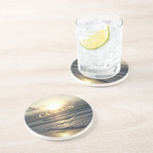 Cancun Sunrise Zandsteen Onderzetter