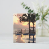 Cancun sunset briefkaart (Staand voorkant)