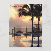 Cancun sunset briefkaart (Voorkant)