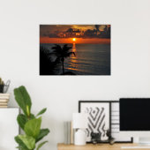 Cancun Sunset Poster (Thuiskantoor)
