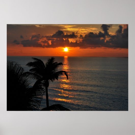 Cancun Sunset Poster (Voorkant)