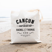 Cancun Survival Kit | Welkom bruiloft Tote Bag