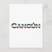 Cancun (tekst logo) briefkaart (Voorkant)