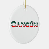 Cancun (tekst logo) keramisch ornament (Rechts)