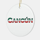 Cancun (tekst logo) keramisch ornament (Links)