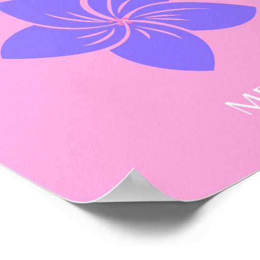 Cancun, Tropische kunst, Preppy, Preppy kamer, roz Poster (Hoek)