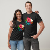 Cancun Vacation Mexico Tropical Hibiscus Flower   T-shirt (Unisex)