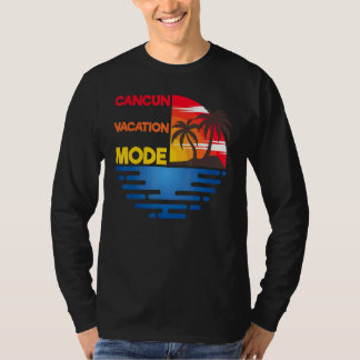 Cancun Vakantie Modus Overeenkomende Groep Ontwerp T-shirt