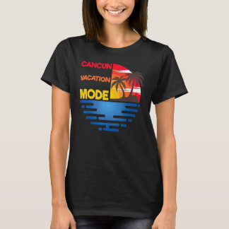 Cancun Vakantie Modus Overeenkomende Groep Ontwerp T-shirt