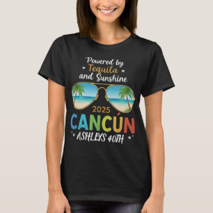 Cancun Verjaardagsreis Shirt – Aangepaste naam & l