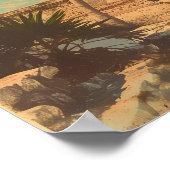 Cancun Vintage Travel Poste Poster (Hoek)