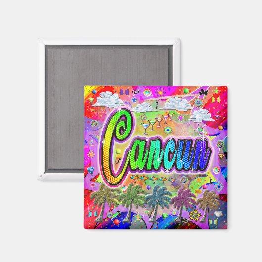 Cancun Vista Express-magneet Magneet (Voorkant / Achterkant)