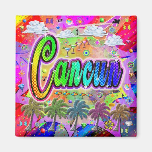 Cancun Vista Express-magneet Magneet (Voorkant)