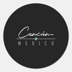 Cancun voor Mexico Ronde Sticker