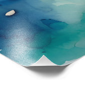 Cancun waterverf kunst foto afdruk (Hoek)