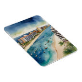 Cancun waterverf kunst magneet (Rechterzijde)
