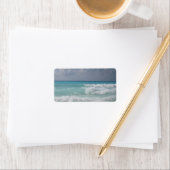 Cancun Waves-adreslabel Etiket (Insitu)