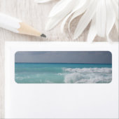 Cancun Waves Retouradreslabel Etiket (Insitu)