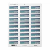 Cancun Waves Retouradreslabel Etiket (Full Sheet)