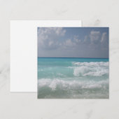 Cancun Waves-uitnodiging Kaart (Voorkant / Achterkant)