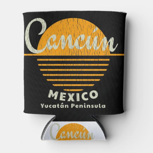 Cancun Yucatan Mexico Sun Blikjeskoeler (Voorkant)
