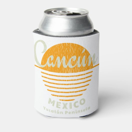 Cancun Yucatan Mexico Sun Blikjeskoeler (Blikje Achterkant)